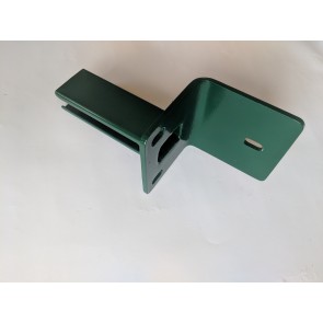 Winkelfussplatte | Pfostenadapter, verzinkt und grün beschichtet, für Pfosten 60 x 40 mm